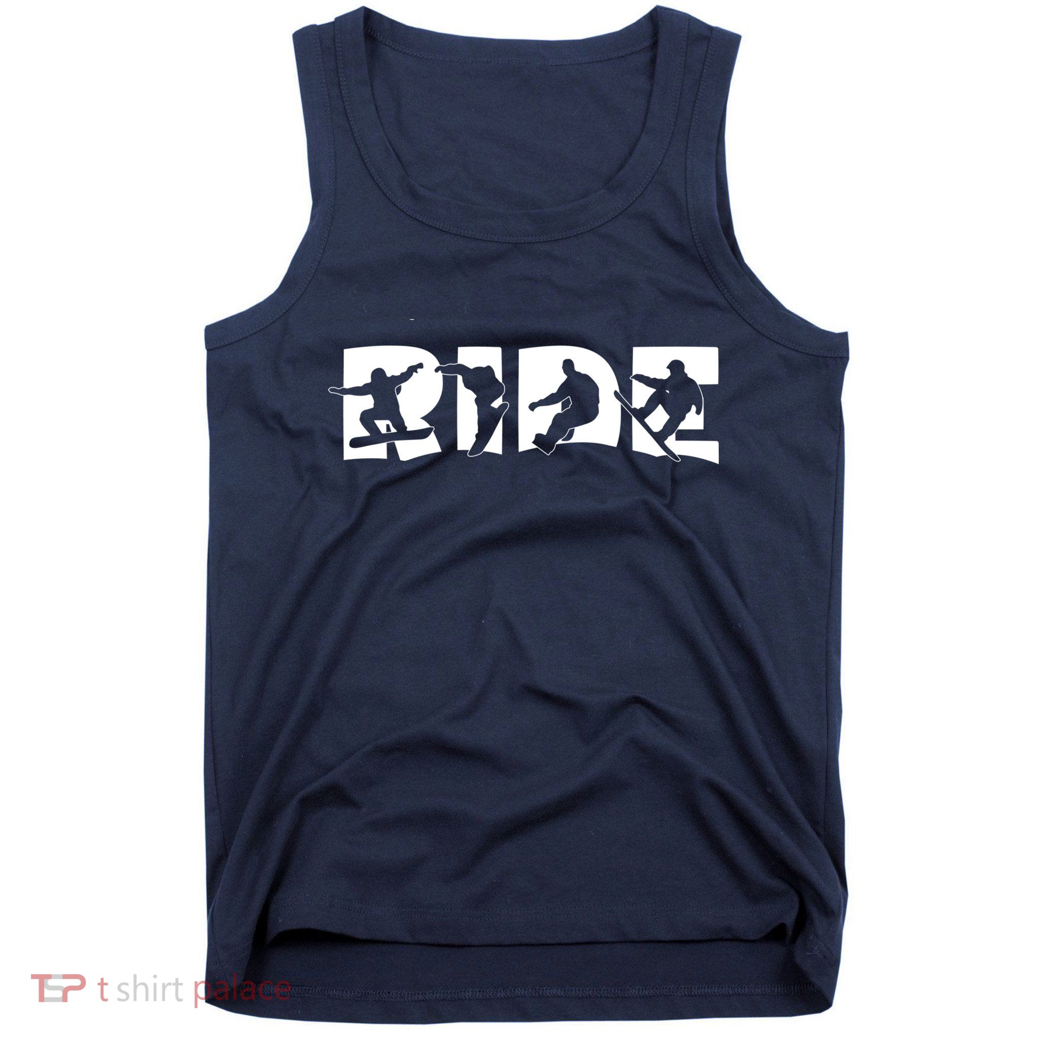 RIDE Snowboard, Silhouette Snowboarding Tank Top