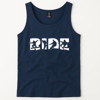 RIDE Snowboard, Silhouette Snowboarding Tank Top