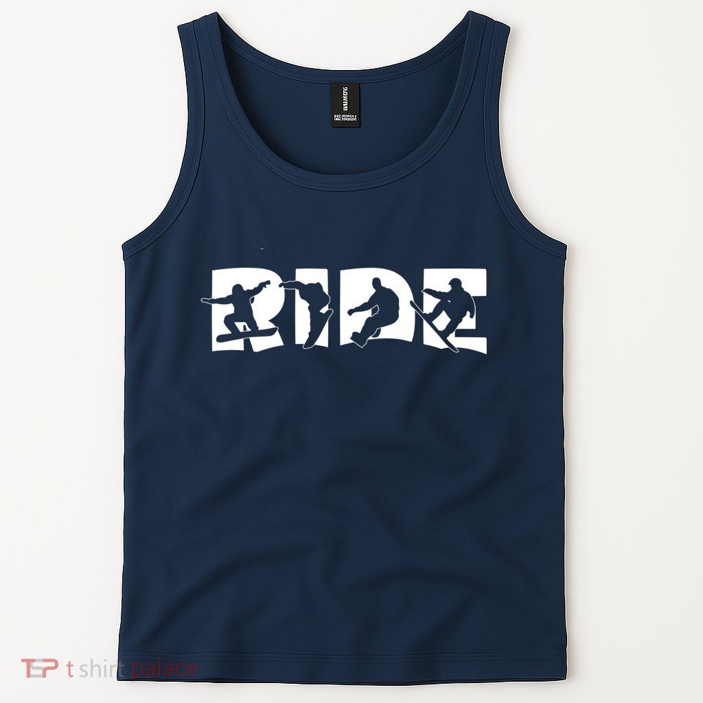 RIDE Snowboard, Silhouette Snowboarding Tank Top