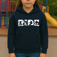 RIDE Snowboard, Silhouette Snowboarding Kids Hoodie