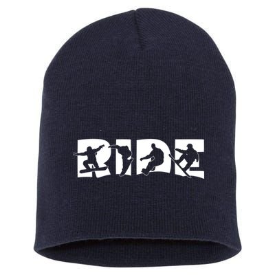 RIDE Snowboard, Silhouette Snowboarding Short Acrylic Beanie