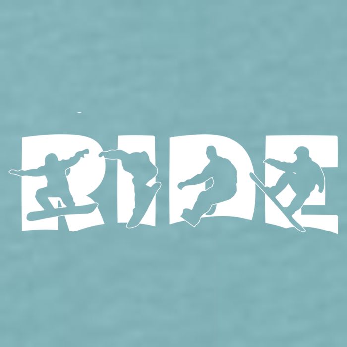 RIDE Snowboard, Silhouette Snowboarding Sueded Cloud Jersey T-Shirt