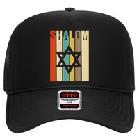 Retro Style Shalom Jewish T With Star Of David Trucker Hat