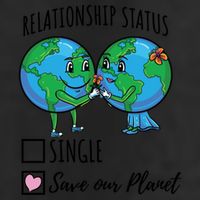 Relationship Status Save Our Planet Funny Gift 7 Panel Mesh Trucker Snapback Hat