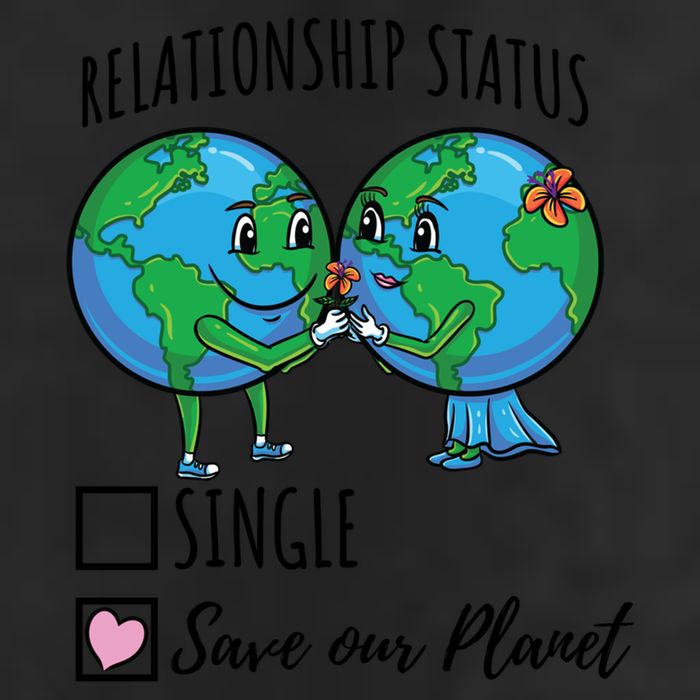 Relationship Status Save Our Planet Funny Gift 7 Panel Mesh Trucker Snapback Hat