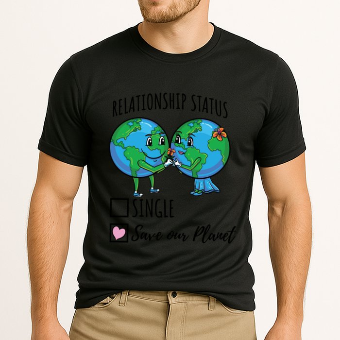 Relationship Status Save Our Planet Funny Gift Performance Shirt