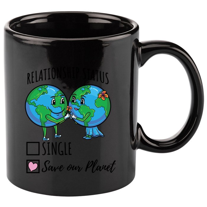 Relationship Status Save Our Planet Funny Gift 11oz C Handle Ceramic Mug