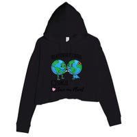Relationship Status Save Our Planet Funny Gift Crop Fleece Hoodie