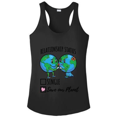 Relationship Status Save Our Planet Funny Gift Ladies PosiCharge Competitor Racerback Tank