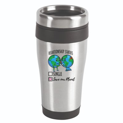 Relationship Status Save Our Planet Funny Gift 16oz Travel Tumbler