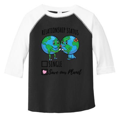 Relationship Status Save Our Planet Funny Gift Toddler Fine Jersey T-Shirt