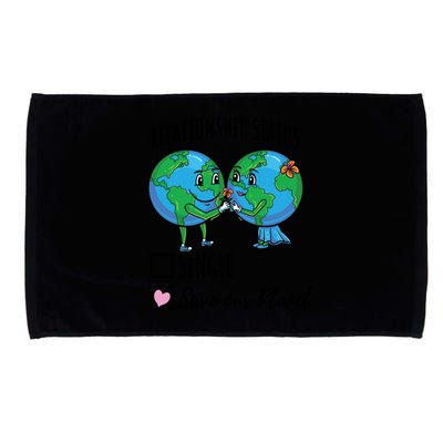 Relationship Status Save Our Planet Funny Gift Microfiber Hand Towel