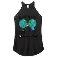Relationship Status Save Our Planet Funny Gift Women's Perfect Tri Rocker Tank