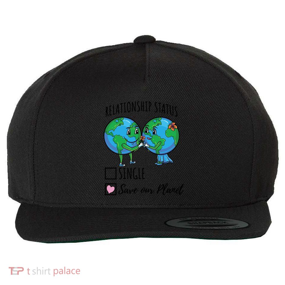 Relationship Status Save Our Planet Funny Gift Wool Snapback Cap