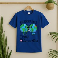 Relationship Status Save Our Planet Funny Gift T-Shirt