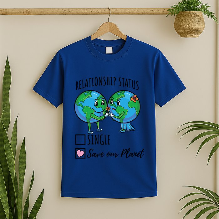 Relationship Status Save Our Planet Funny Gift T-Shirt
