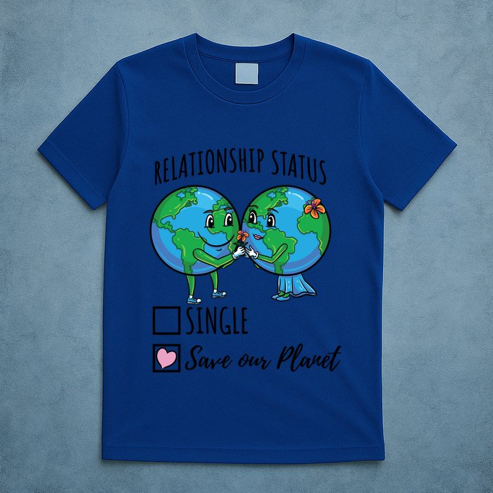 Relationship Status Save Our Planet Funny Gift T-Shirt