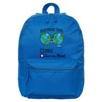 Relationship Status Save Our Planet Funny Gift 16 in Basic Backpack