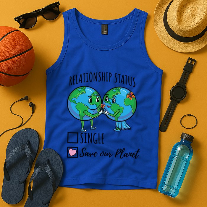 Relationship Status Save Our Planet Funny Gift Tank Top