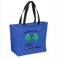 Relationship Status Save Our Planet Funny Gift Zip Tote Bag