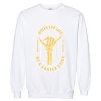 Retro Surfing Summer Logo Garment-Dyed Sweatshirt