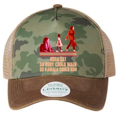 Rosa Sat So Ruby Could Walk So Kamala Could Run Kamala Harris 2024 Legacy Tie Dye Trucker Hat