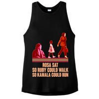 Rosa Sat So Ruby Could Walk So Kamala Could Run Kamala Harris 2024 Ladies PosiCharge Tri-Blend Wicking Tank