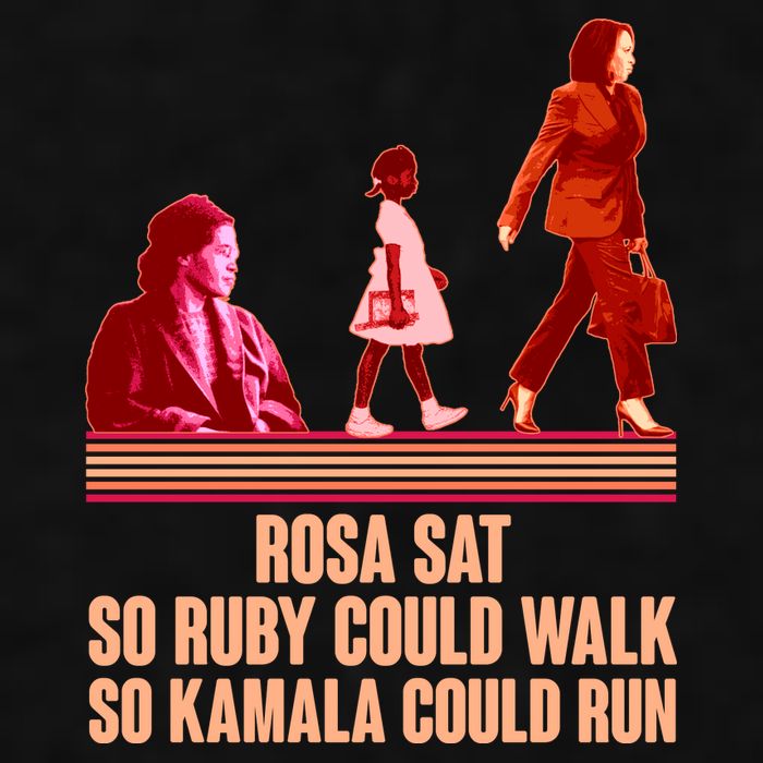 Rosa Sat So Ruby Could Walk So Kamala Could Run Kamala Harris 2024 Ladies PosiCharge Tri-Blend Wicking Tank