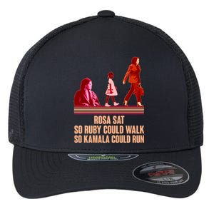 Rosa Sat So Ruby Could Walk So Kamala Could Run Kamala Harris 2024 Flexfit Unipanel Trucker Cap