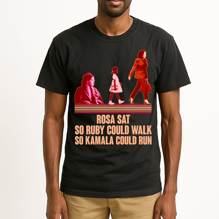 Rosa Sat So Ruby Could Walk So Kamala Could Run Kamala Harris 2024 Tall T-Shirt