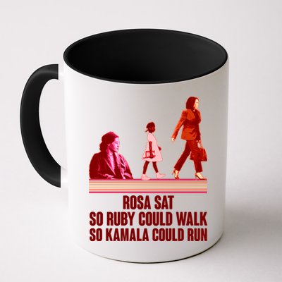 Rosa Sat So Ruby Could Walk So Kamala Could Run Kamala Harris 2024 Mug