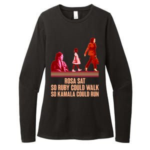 Rosa Sat So Ruby Could Walk So Kamala Could Run Kamala Harris 2024 Womens CVC Long Sleeve Shirt