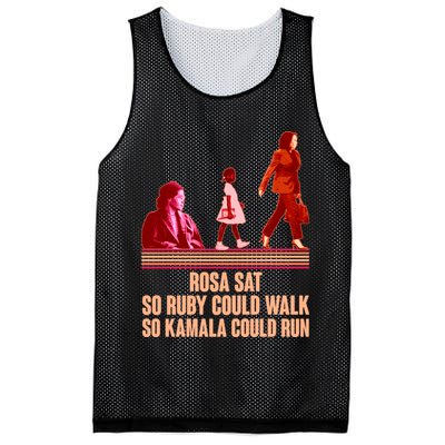 Rosa Sat So Ruby Could Walk So Kamala Could Run Kamala Harris 2024 Mesh Reversible Basketball Jersey Tank