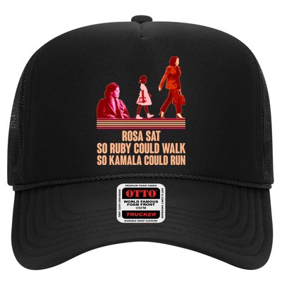 Rosa Sat So Ruby Could Walk So Kamala Could Run Kamala Harris 2024 Trucker Hat