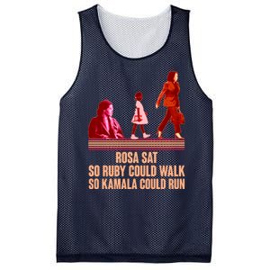 Rosa Sat So Ruby Could Walk So Kamala Could Run Kamala Harris 2024 Mesh Reversible Basketball Jersey Tank