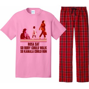 Rosa Sat So Ruby Could Walk So Kamala Could Run Kamala Harris 2024 Pajama Set