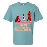 Rosa Sat So Ruby Could Walk So Kamala Could Run Kamala Harris 2024 Sueded Cloud Jersey T-Shirt