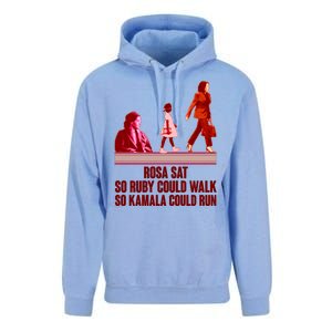 Rosa Sat So Ruby Could Walk So Kamala Could Run Kamala Harris 2024 Unisex Surf Hoodie