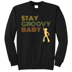 Retro Seventies Stay Groovy Baby Disco Dancing Sweatshirt