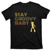 Retro Seventies Stay Groovy Baby Disco Dancing T-Shirt