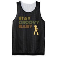 Retro Seventies Stay Groovy Baby Disco Dancing Mesh Reversible Basketball Jersey Tank