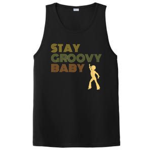 Retro Seventies Stay Groovy Baby Disco Dancing PosiCharge Competitor Tank