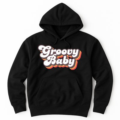 Retro Seventies Style Groovy Baby 70s Fancy Dress Hoodie