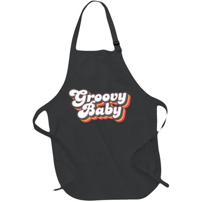 Retro Seventies Style Groovy Baby 70s Fancy Dress Apron