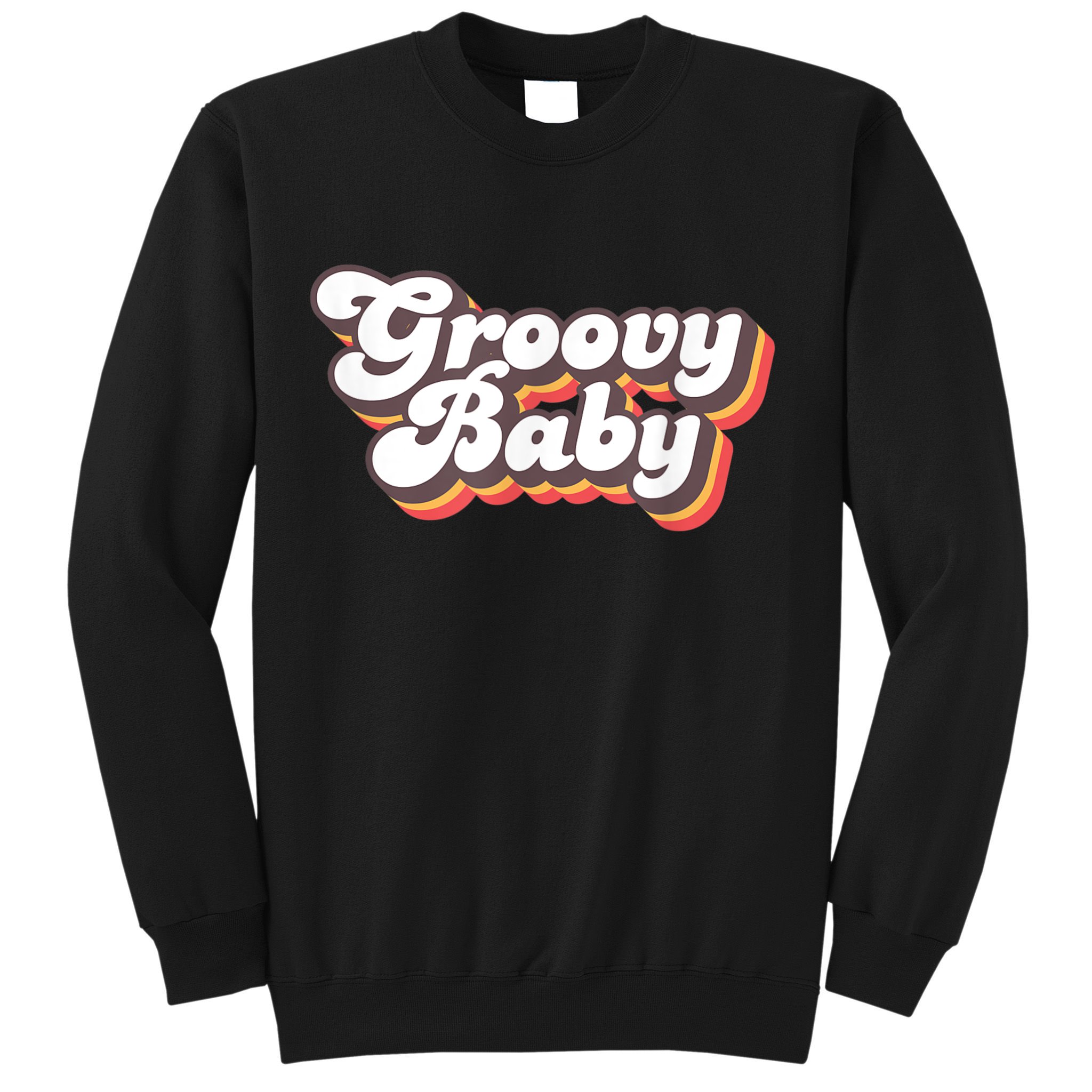 Retro Seventies Style Groovy Baby 70s Fancy Dress Sweatshirt