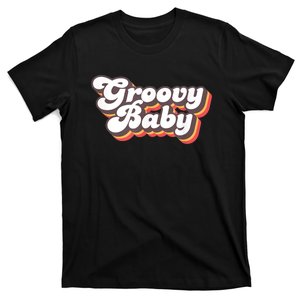 Retro Seventies Style Groovy Baby 70s Fancy Dress T-Shirt