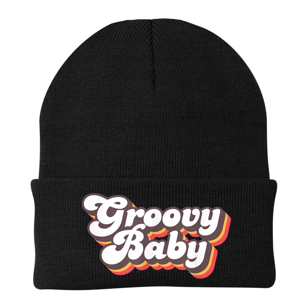 Retro Seventies Style Groovy Baby 70s Fancy Dress Beanie