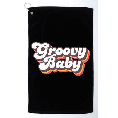 Retro Seventies Style Groovy Baby 70s Fancy Dress Golf Towel