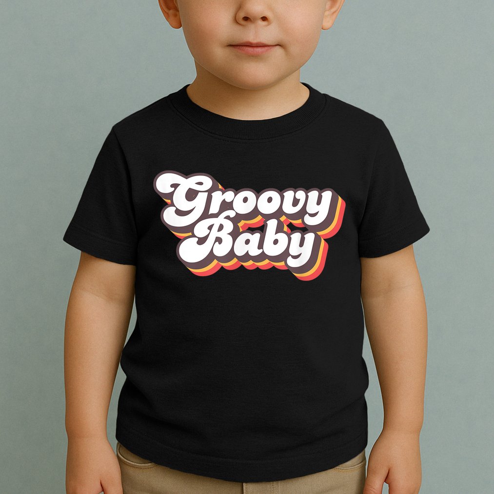 Retro Seventies Style Groovy Baby 70s Fancy Dress Toddler T-Shirt