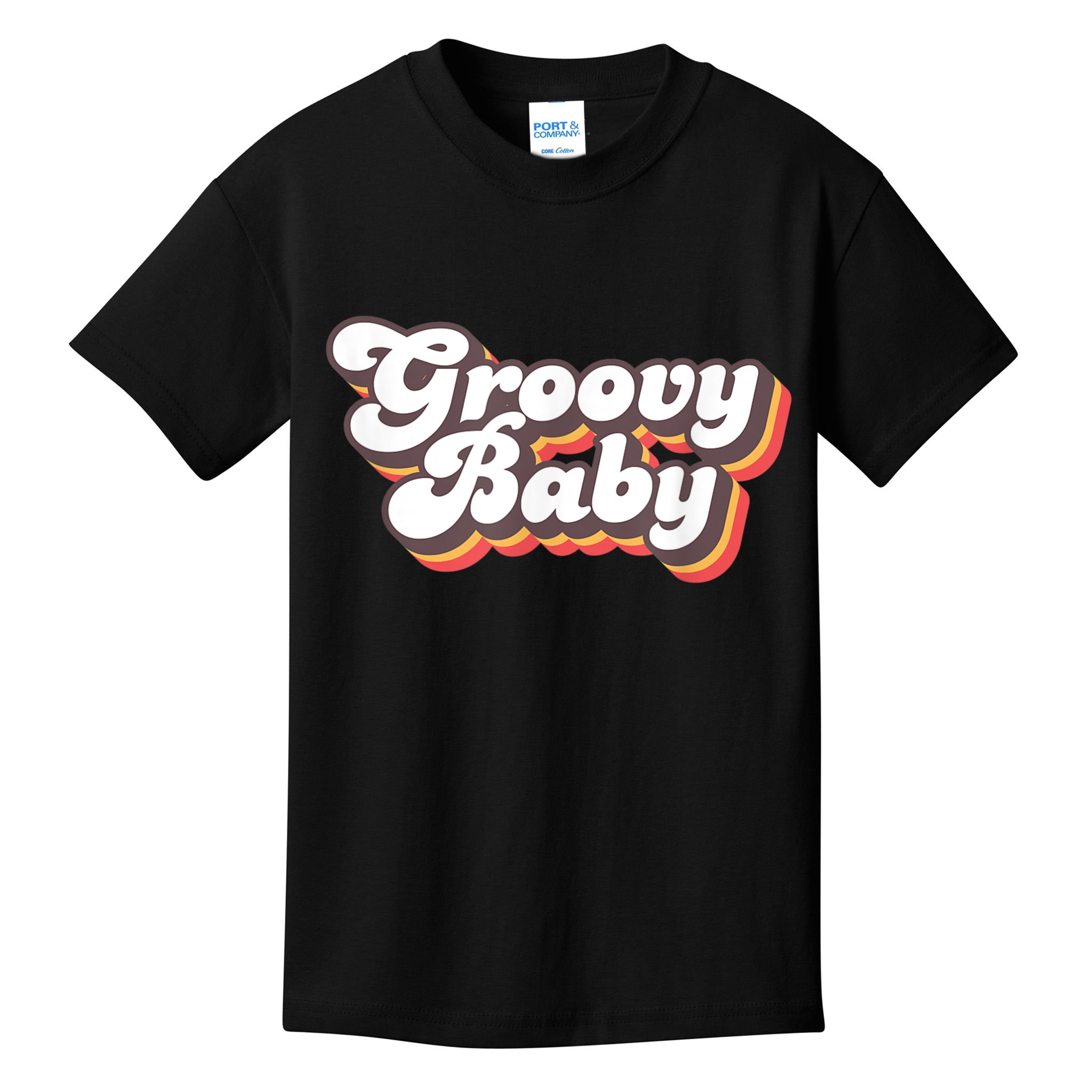 Retro Seventies Style Groovy Baby 70s Fancy Dress Kids T-Shirt